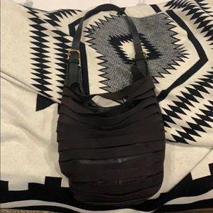 Deadly Ponies Ribbed black purse shoulder Handbag
